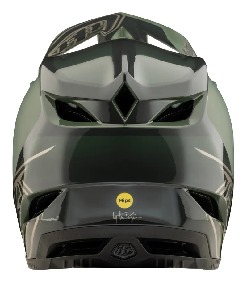 Troy Lee Designs D4 Polyacrylite Mips Helmet Shadow Olive-3