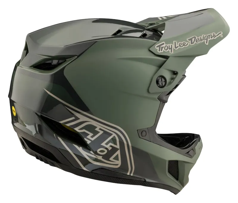 Troy Lee Designs D4 Polyacrylite Mips Helmet Shadow Olive-2
