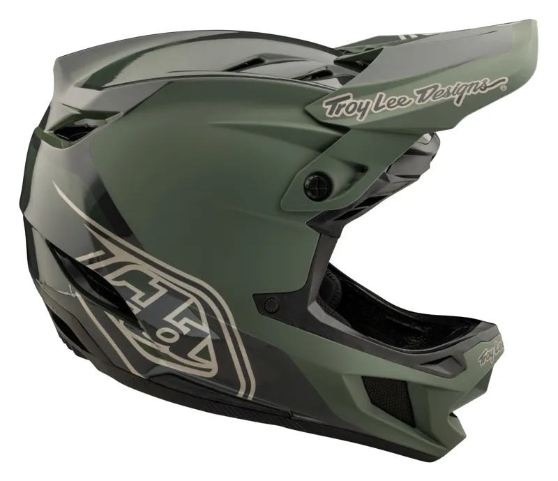 Troy Lee Designs D4 Polyacrylite Mips Helmet Shadow Olive-1