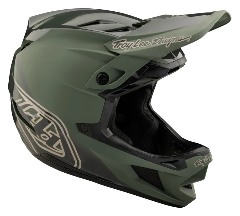 Troy Lee Designs D4 Polyacrylite Mips Helmet Shadow Olive