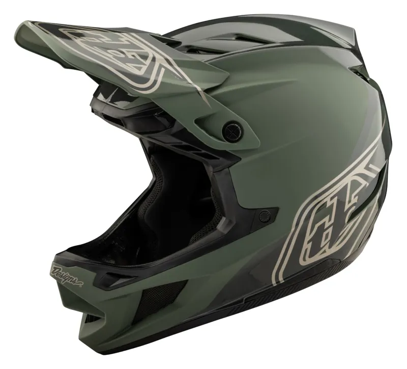 Troy Lee Designs D4 Polyacrylite Mips Helmet Shadow Olive-6