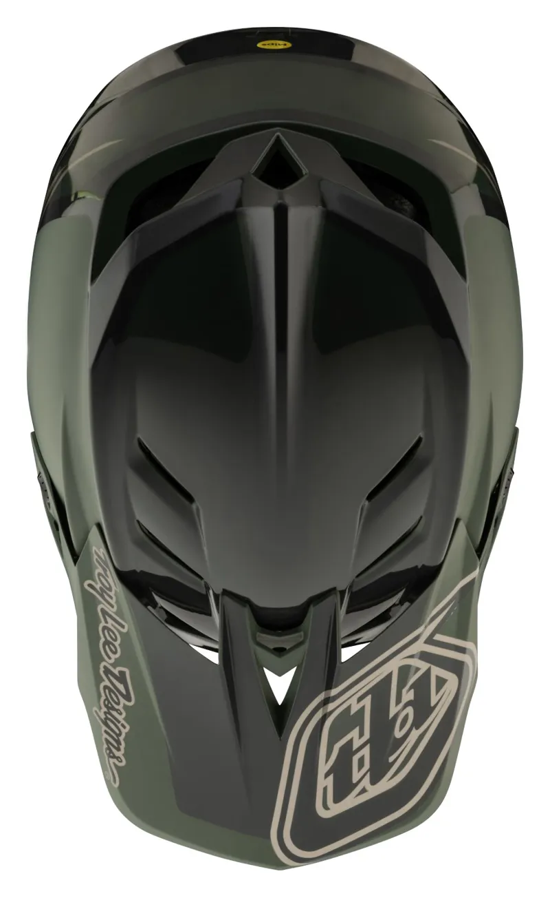 Troy Lee Designs D4 Polyacrylite Mips Helmet Shadow Olive-7
