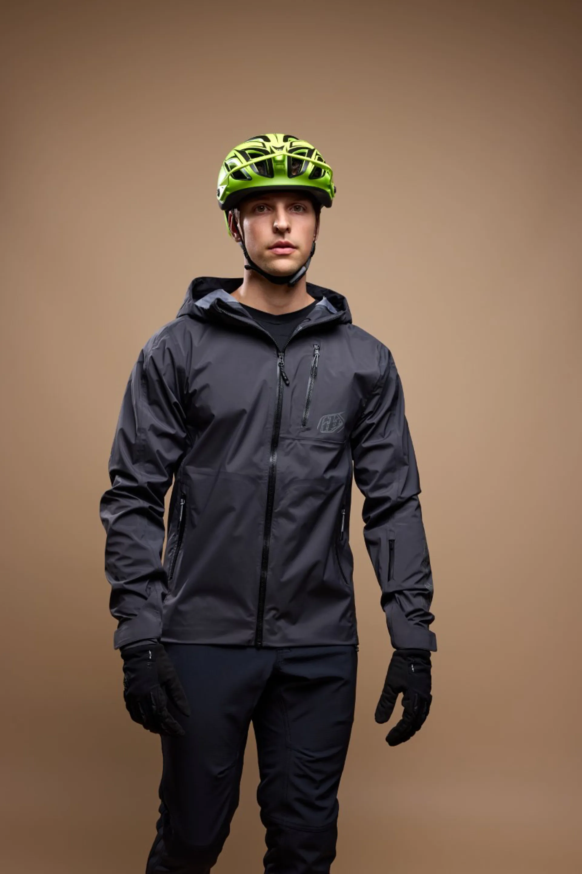 Troy Lee Designs Resist Waterproof MTB Jacket Mono Carbon
