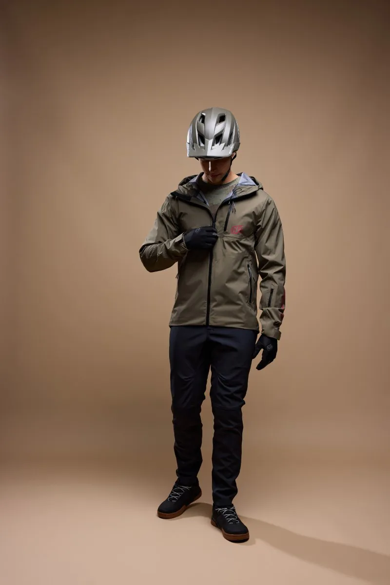 Troy Lee Designs Resist Waterproof MTB Jacket Mono Dark Pine-10