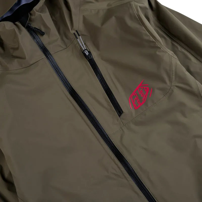 Troy Lee Designs Resist Waterproof MTB Jacket Mono Dark Pine-2
