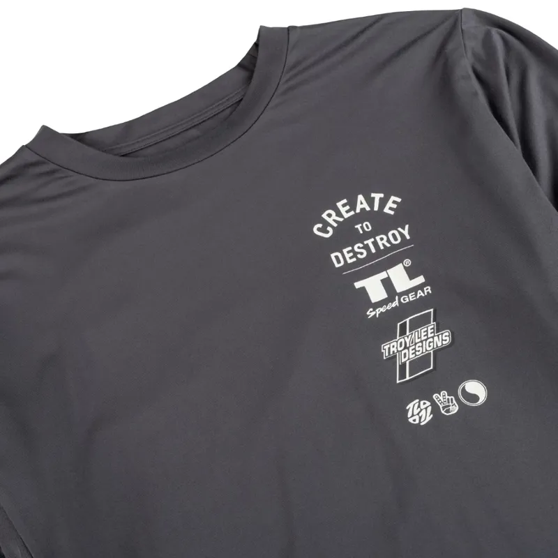 Troy Lee Designs Ruckus Ride LS MTB Jersey Destroy Carbon-2