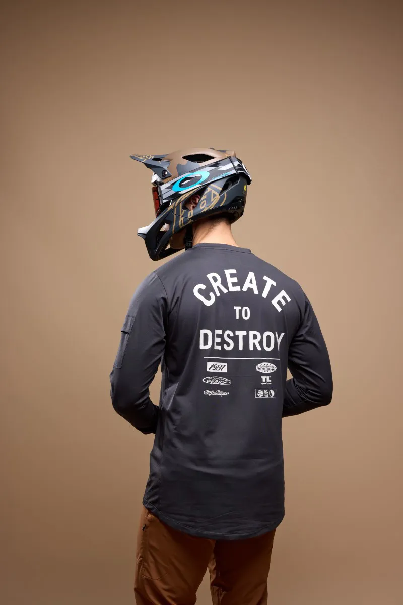 Troy Lee Designs Ruckus Ride LS MTB Jersey Destroy Carbon-13