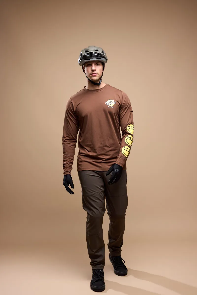 Troy Lee Designs Ruckus Ride LS MTB Jersey Wheelies Chocolate-9