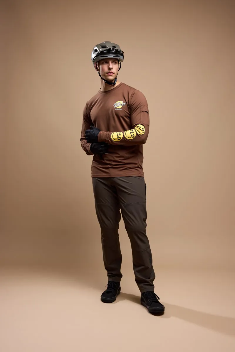 Troy Lee Designs Ruckus Ride LS MTB Jersey Wheelies Chocolate-10