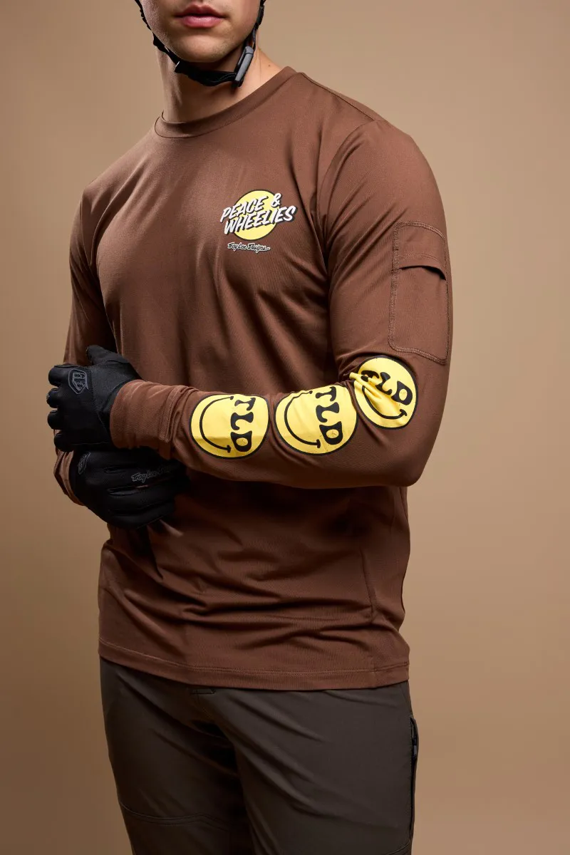 Troy Lee Designs Ruckus Ride LS MTB Jersey Wheelies Chocolate-11