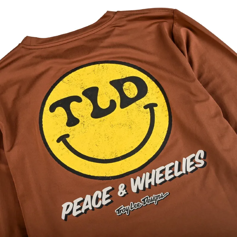 Troy Lee Designs Ruckus Ride LS MTB Jersey Wheelies Chocolate-3