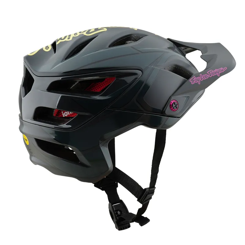 Troy Lee Designs A3 MIPS MTB Helmet Ghostwing Charcoal-2