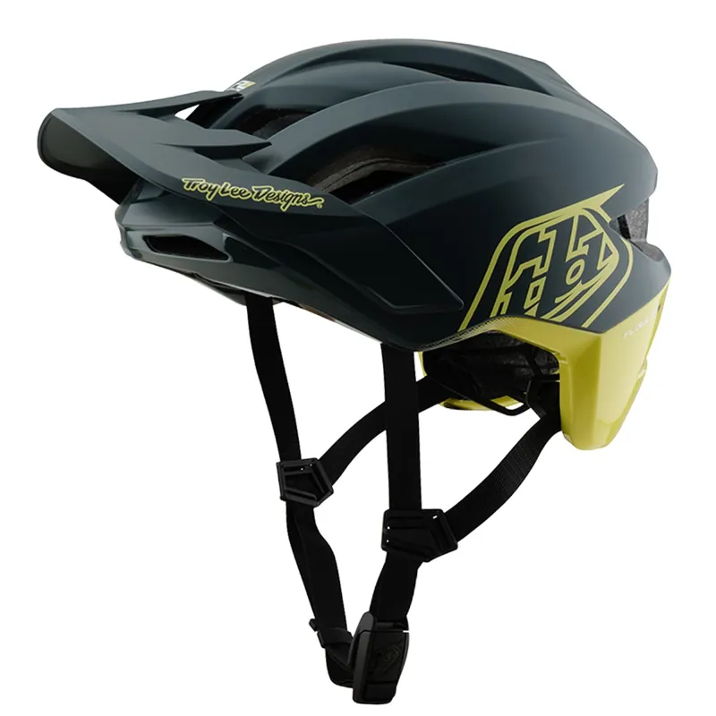 Troy Lee Designs Flowline SE MIPS MTB Helmet Badge Grey/Glo Yellow