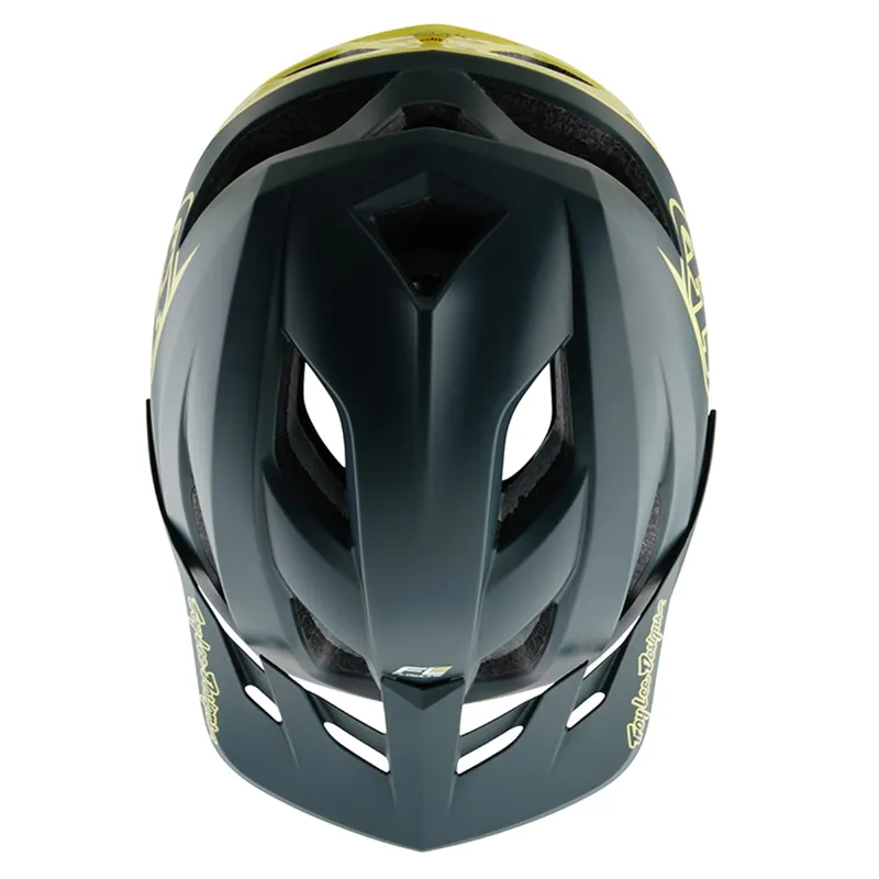 Troy Lee Designs Flowline SE MIPS MTB Helmet Badge Grey/Glo Yellow-3