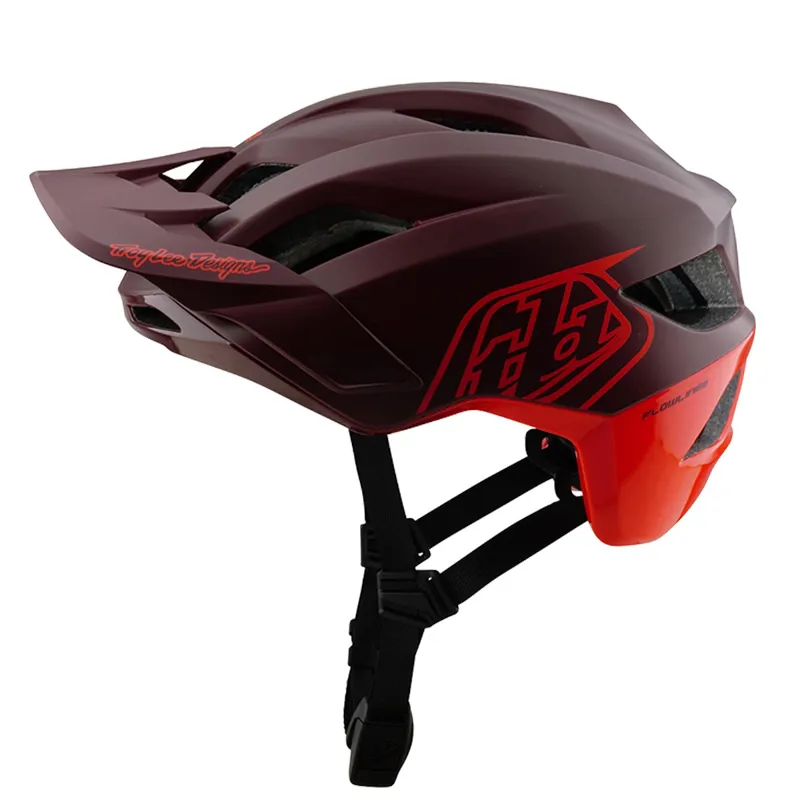 Troy Lee Designs Flowline SE MIPS MTB Helmet Badge Maroon-1