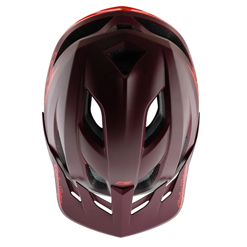 Troy Lee Designs Flowline SE MIPS MTB Helmet Badge Maroon-3