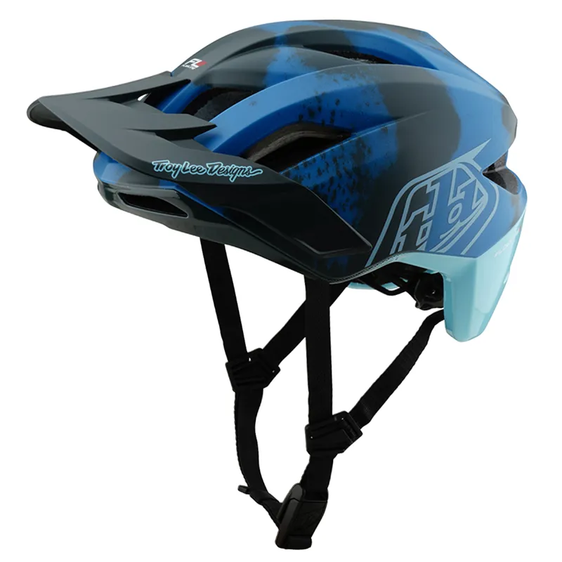Troy Lee Designs Flowline SE MIPS MTB Helmet Badge Camo Blue