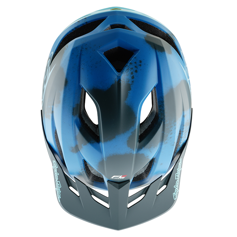 Troy Lee Designs Flowline SE MIPS MTB Helmet Badge Camo Blue-3