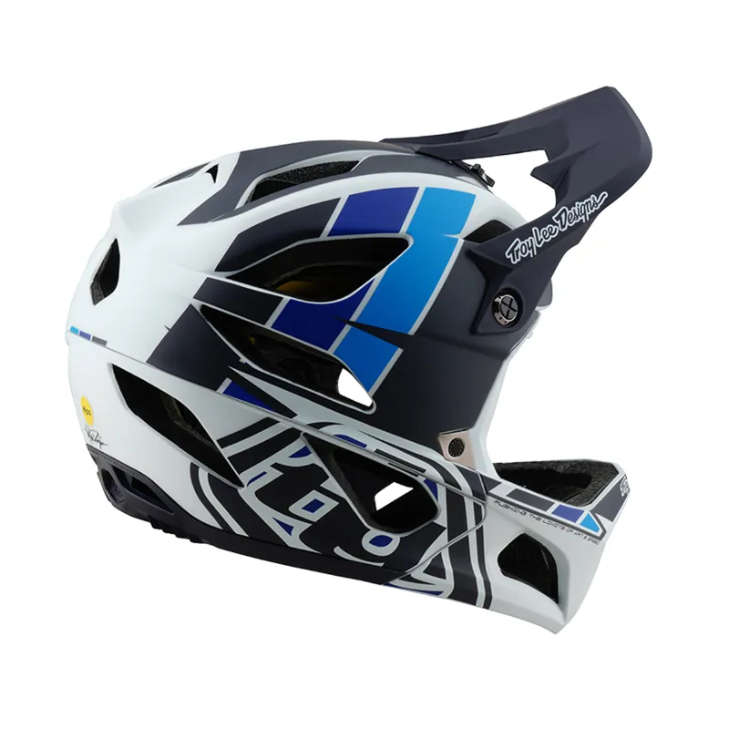 Troy Lee Designs Stage MIPS Full Face MTB Helmet Corsa Blue-4