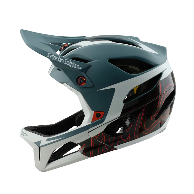 Troy Lee Designs Stage MIPS Full Face MTB Helmet Neauwave Smoke-1