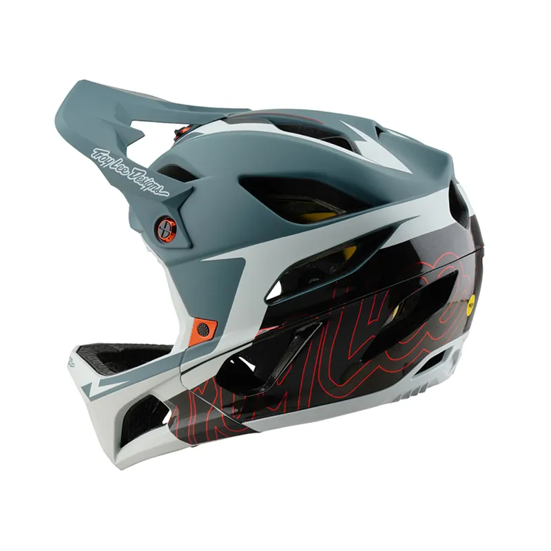 Troy Lee Designs Stage MIPS Full Face MTB Helmet Neauwave Smoke-2