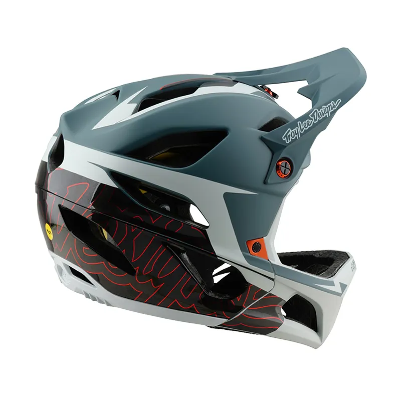 Troy Lee Designs Stage MIPS Full Face MTB Helmet Neauwave Smoke-4