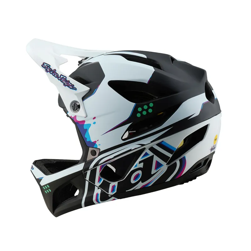 Troy Lee Designs Stage MIPS Full Face MTB Helmet Trooper White-2