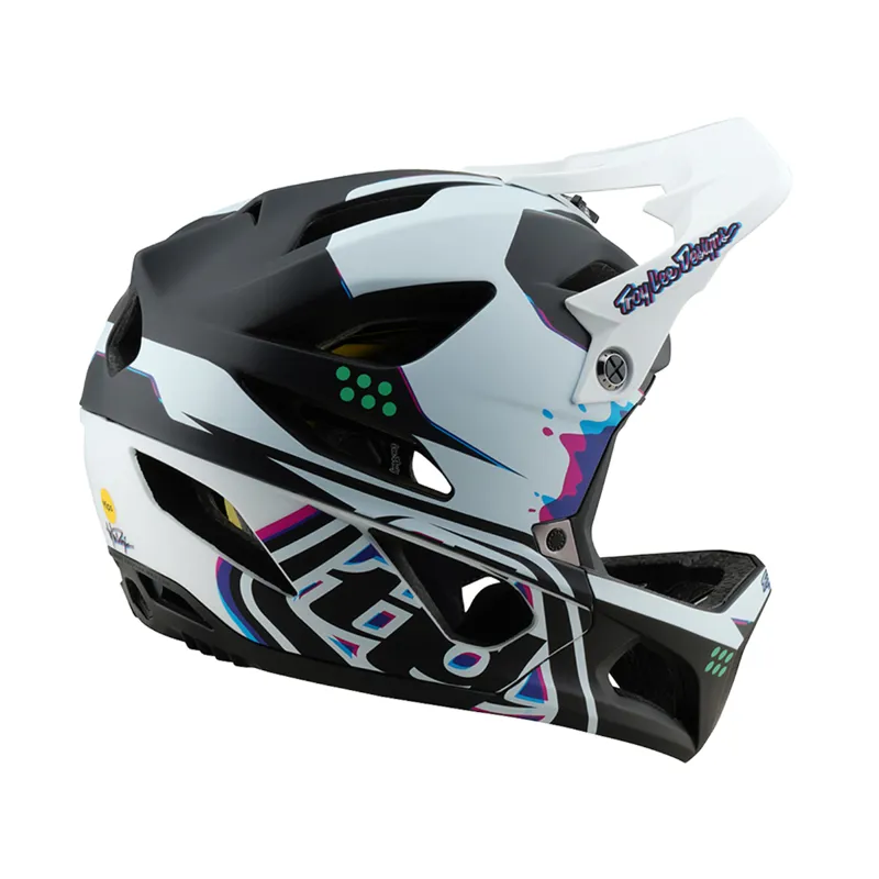 Troy Lee Designs Stage MIPS Full Face MTB Helmet Trooper White-4