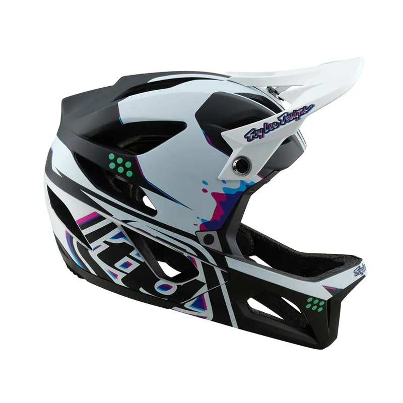 Troy Lee Designs Stage MIPS Full Face MTB Helmet Trooper White-5