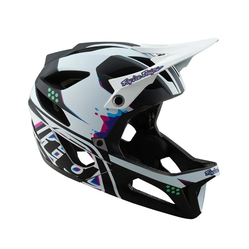 Troy Lee Designs Stage MIPS Full Face MTB Helmet Trooper White-6