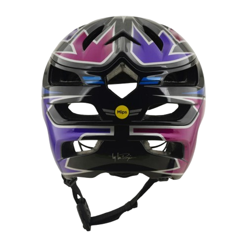 Troy Lee Designs A3 Mask Helmet Black/Purple-2