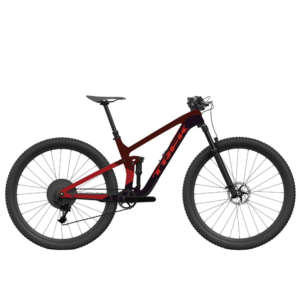 Image of Trek Top Fuel 9.8 Xt Mountain Bike 2022 Carbon Red Smoke/Trek Black