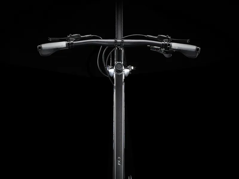 Trek FX 3 Disc Hybrid Bike 2022 Matte Dnister Black-1