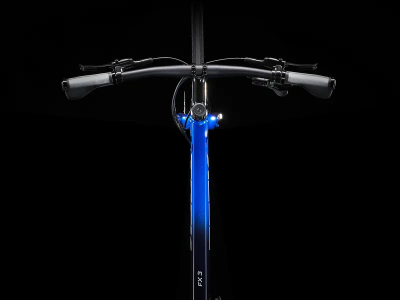 Trek FX 3 Disc Hybrid Bike 2022 Alpine Blue-1