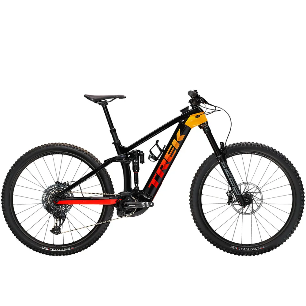 Trek Trek Rail 9.8 GX AXS Electric Mountain Bike 2022 Black/Marigold/Red