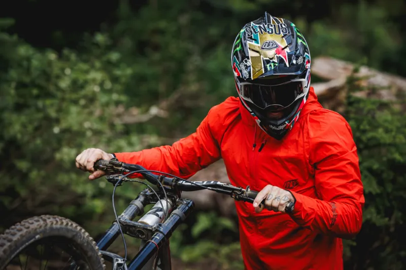 Troy Lee Designs Drift Windbreaker Mono Fire Orange-4