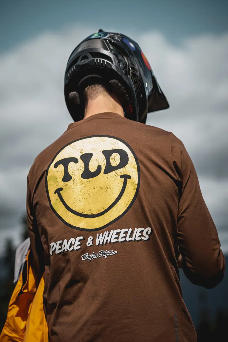 Troy Lee Designs Ruckus Ride LS MTB Jersey Wheelies Chocolate-7