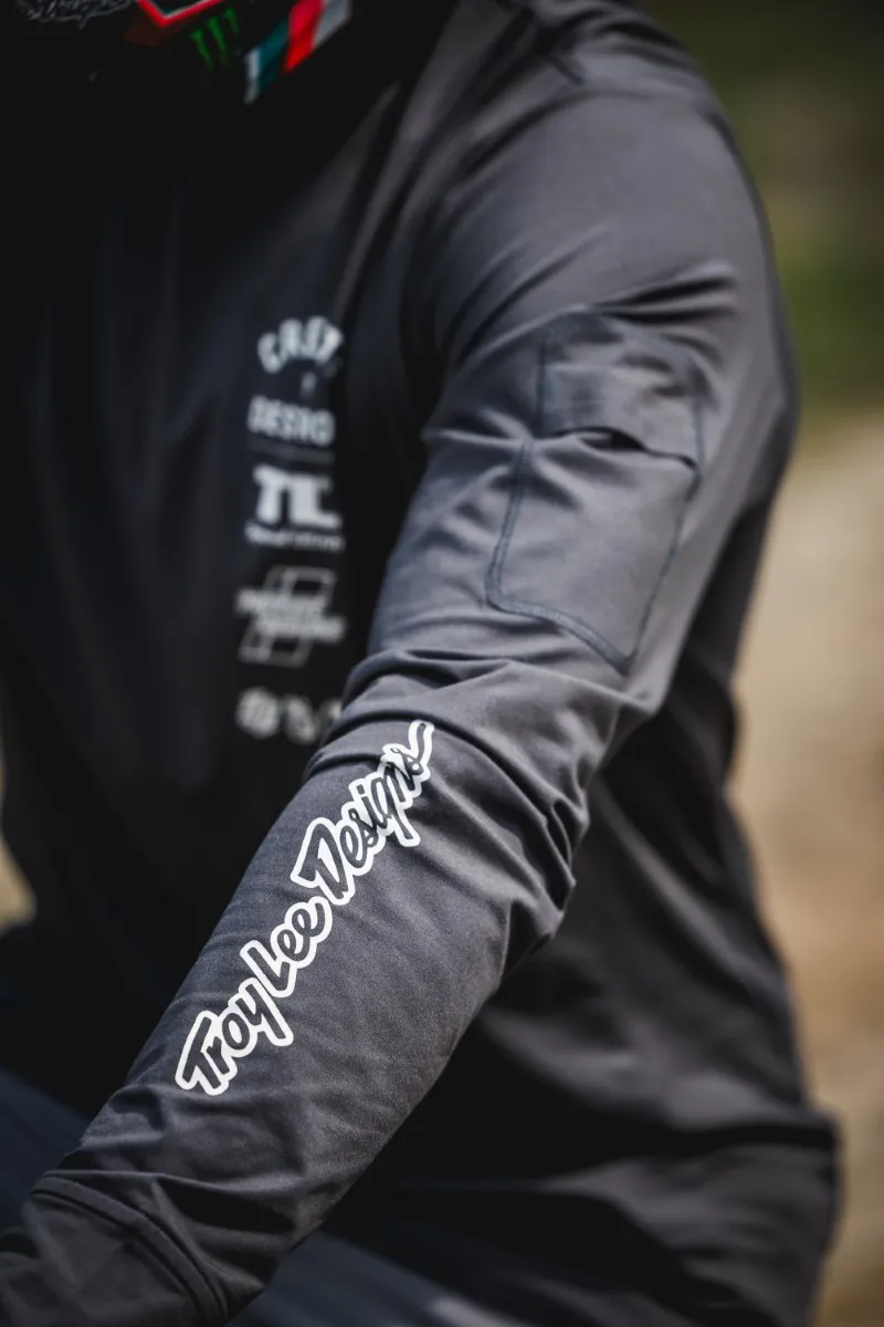 Troy Lee Designs Ruckus Ride LS MTB Jersey Destroy Carbon-6