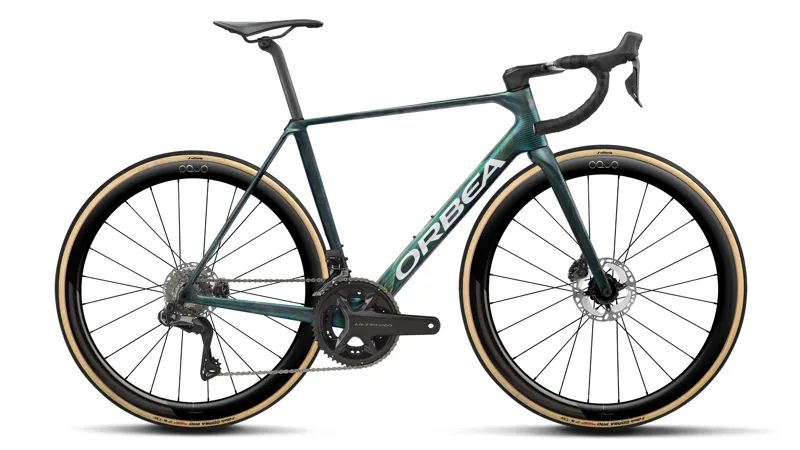 Orbea Orca M20i LTD PWR Road Bike 2027 Escape Green/Carbon View Matt