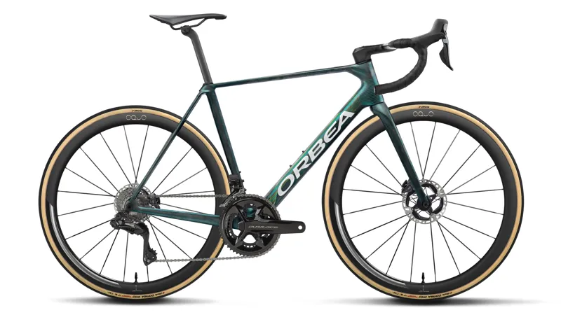 Orbea Orca M10i LTD PWR Road Bike 2027 Escape Green/Carbon View Matt
