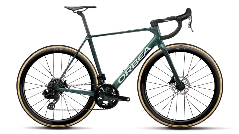 Orbea Orca M22 LTD PWR Road Bike 2027 Escape Green/Carbon View Matt