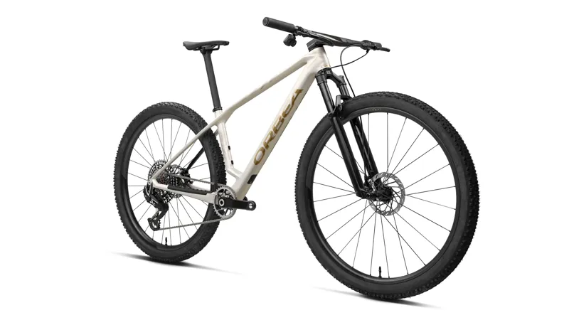 Orbea Alma M30 Hardtail Mountain Bike 2027 Golden White/Titan Gold-1