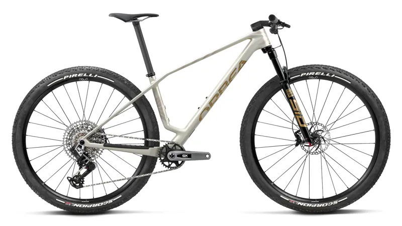 Orbea Alma M-Pro Hardtail Mountain Bike 2027 Golden White/Titan Gold