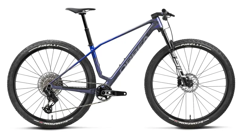 Orbea Alma M-Team AXS Hardtail Mountain Bike 2027 Noctiluca Carbon/Cobalt Blue