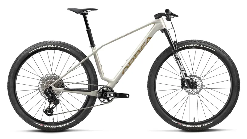 Orbea Alma M-Team AXS Hardtail Mountain Bike 2027 Golden White/Titan Gold