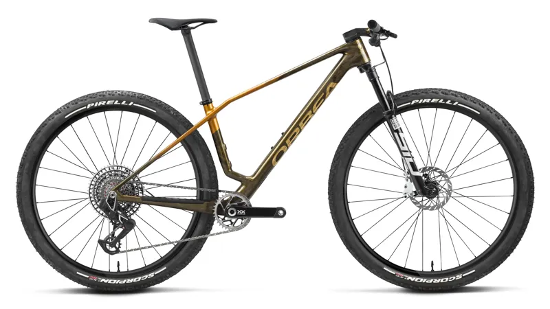 Orbea Alma M-LTD Hardtail Mountain Bike 2027 Caramel Carbon View/Leo Orange