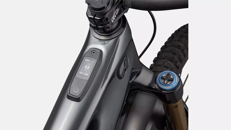 Specialized Levo S-Works Electric Bike 2024 Gloss Black Liquid Metal/Satin Black Chrome Foil-5