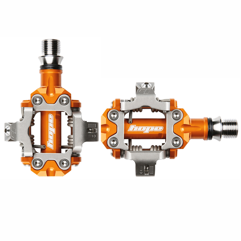 Hope Union Race Clip Pedals Orange-1