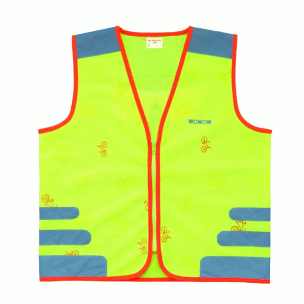 Wowow Wowow Nutty Kids Safety Cycling Vest Hi-Viz Reflecticve/Yellow