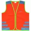 Wowow Nutty Kids Safety Cycling Vest Hi-Viz Reflecticve/Orange